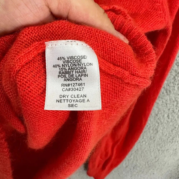 Wildfox white label sweater womens small red animal print sequin angora boho - Picture 5 of 6